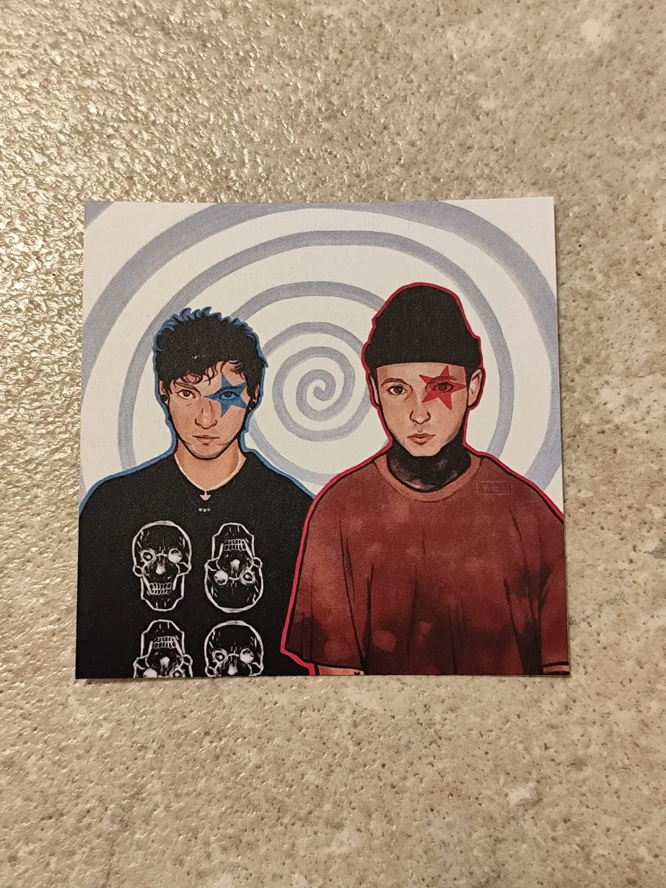 twenty one pilots print 9 x 9 cm