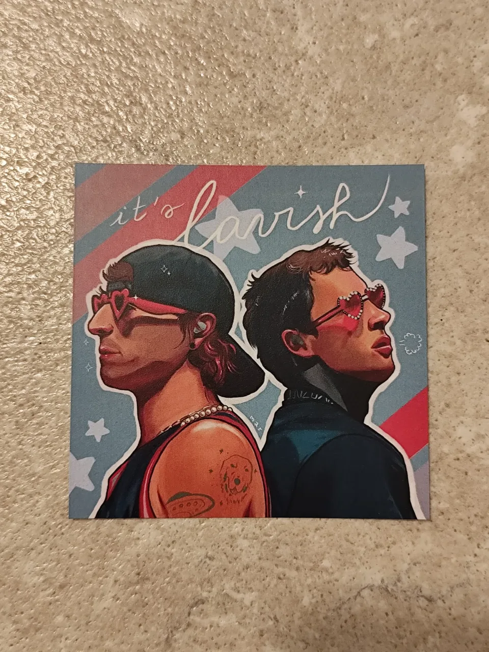 twenty one pilots lavish print 9 x 9 cm